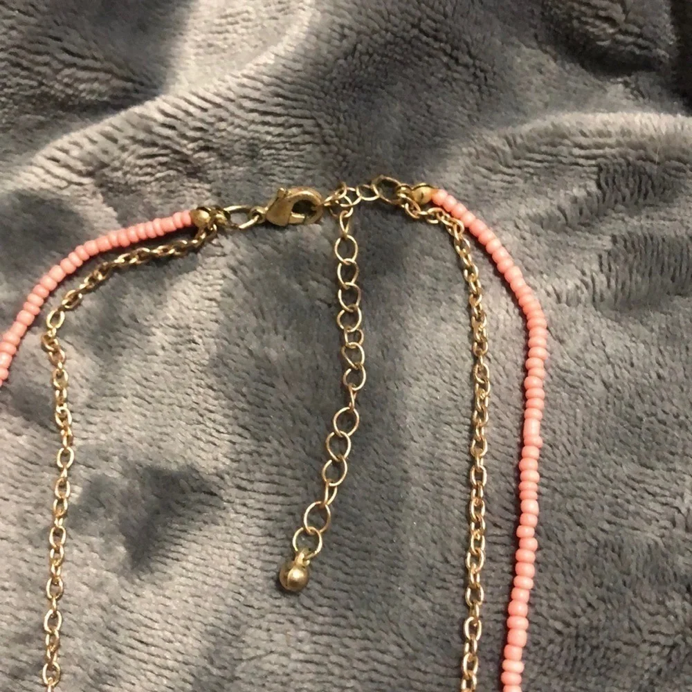 Pink AND GRAY NECKLACE
